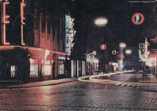 Tak wyglądał kiedyś Poznań w blasku neonów