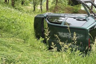 Wypadek w Rudzie. Starszy mężczyzna w szpitalu