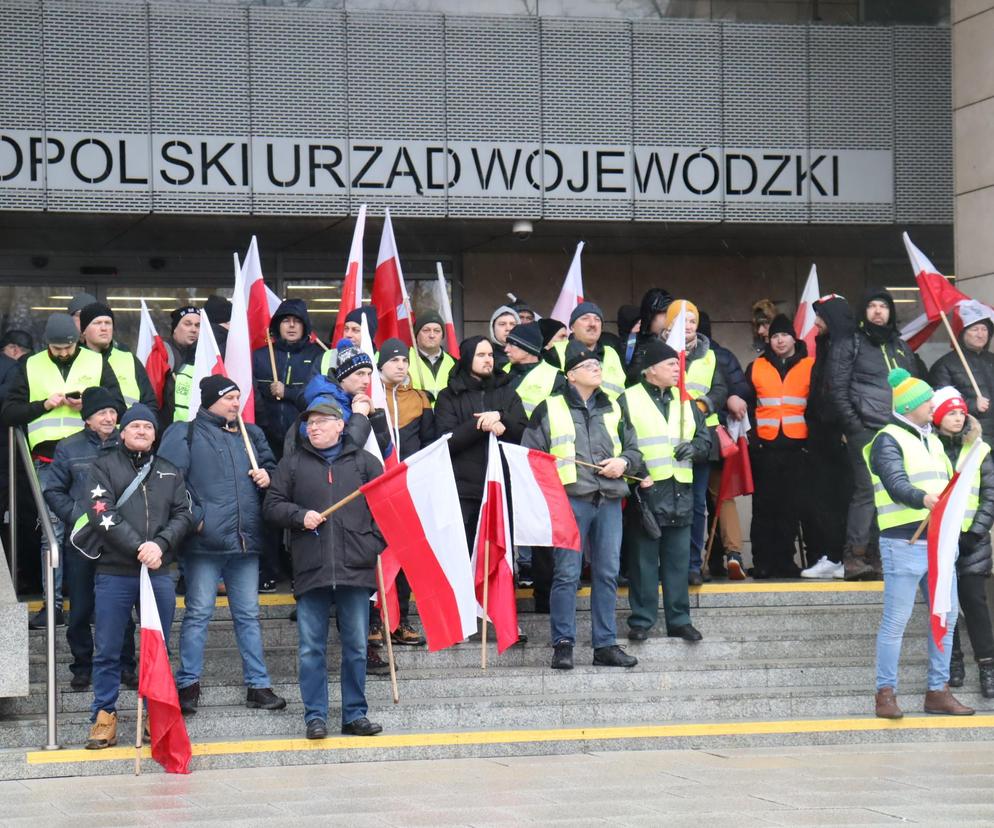 Protest rolników w Poznaniu 