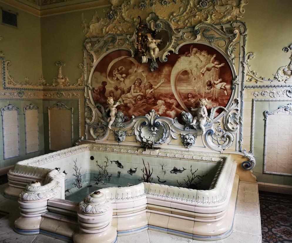 Niesamowita łazienka w pałacu Dietla