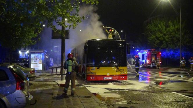 Pożar autobusu