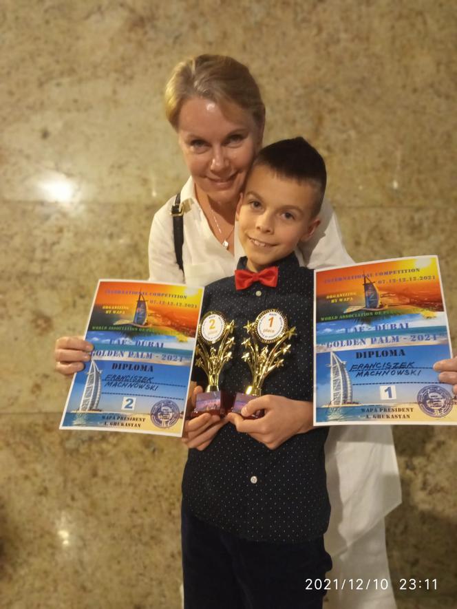 9-latek z Pieniężna z miedzynarodową nagrodą!