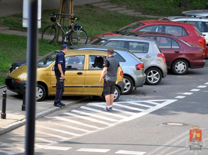 Zatrzymany za wybicie szyb w samochodzie