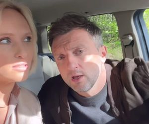 M jak miłość nowy sezon po wakacjach 2025. Dorota (Iwona Rejzner), Bartek (Arkadiusz Smoleński) na planie