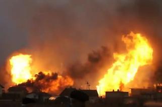WIELKI POŻAR po wybuchu gazu w Przygodzicach! 2 OSOBY NIE ŻYJĄ wiele budynków spłonęło
