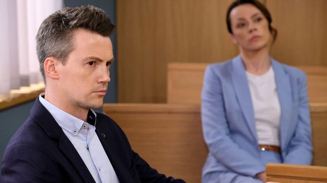 M jak miłość odc. 1874. Jakub Karski (Krzysztof Kwiatkowski), Martyna (Magdalena Turczeniewicz)