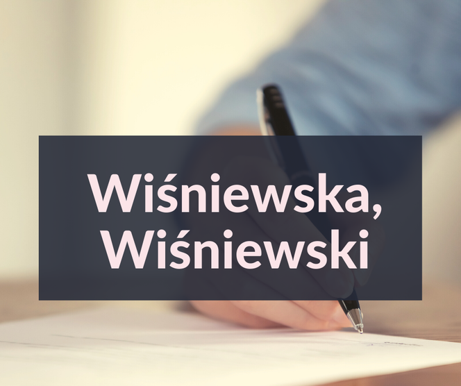 3. Wiśniewska/Wiśniewski