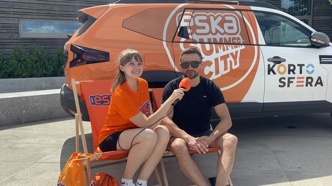 Wakacyjny patrol Eska Summer City na olsztyńskiej Plaży Miejskiej
