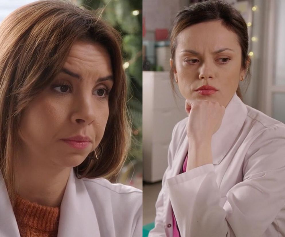 M jak miłość, kulisy: Kasia (Paulina Lasota), Aneta (Ilona Janyst) 