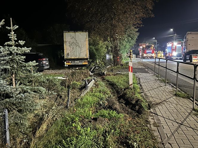 Kierowca tira wjechał w budynek. Kierowca nie miał szans