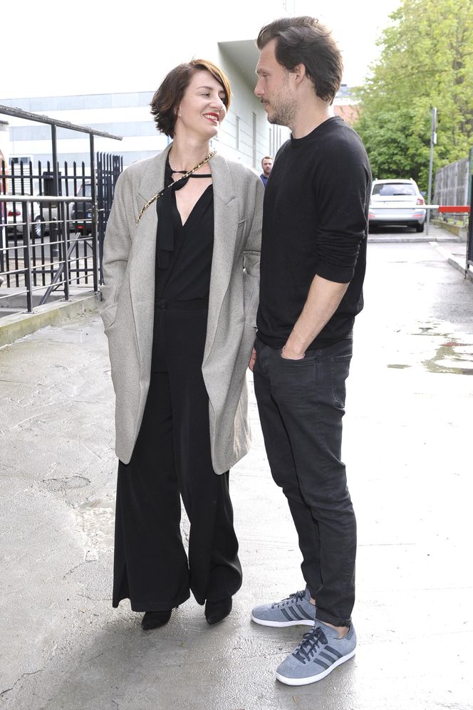 Maja Ostaszewska z partnerem