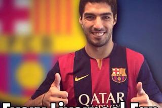 Luis Suarez w Barcelonie MEMY