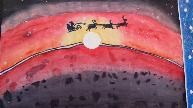 Tak mali artyści widzą św. Mikołaja w kosmosie! 