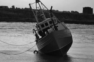 Mielizna w porcie rybackim w Balbriggan (Irlandia) spowodowana ociepleniem klimatu