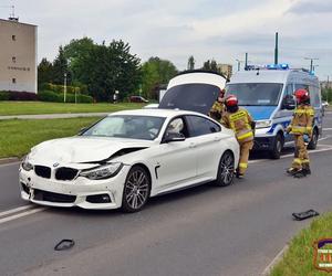 Zderzenie dwóch samochodów na ul. Jaśkowickiej w Tychach