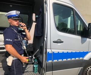 Pierwszy raz policyjnego drona nad rawickimi drogami