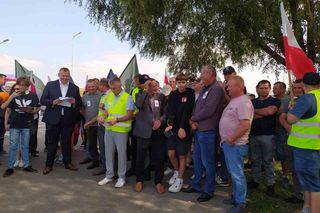 Protest rolników w Medyce