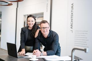 Marta Sobieszek i Grzegorz Kumiszcza, projektanci wnętrz i właściciele studia Omnicreatio