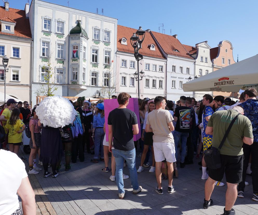 Piękna pogoda, dobry nastrój i niepowtarzalne przebrania. Studenci Politechniki Śląskiej opanowali miasto. 