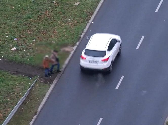 W tym miejscu bydgoscy policjanci obserwowali pieszych z drona. Posypały się mandaty