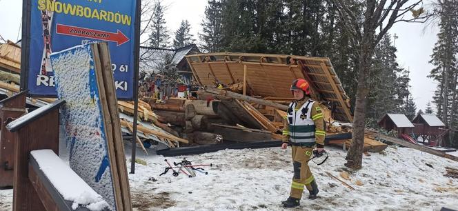 Eksplozja gazu na Gubałówce. Poparzony mężczyzna trafił do szpitala