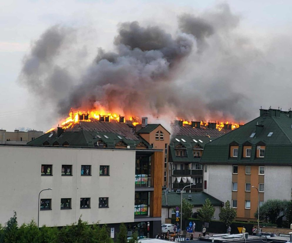 Pożar w Ząbkach (3.07.2025)