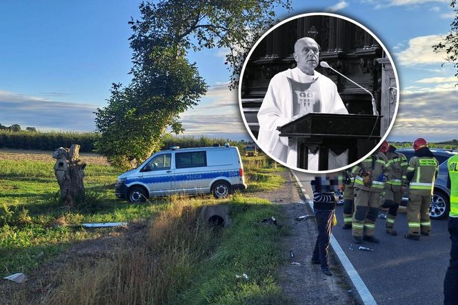 Tragiczny wypadek w Sośniczanach. Nie żyje ks. Stanisław Chmielewski, proboszcz z Sandomierza