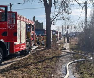 Pożar na osiedlu Bugaj w Starachowicach