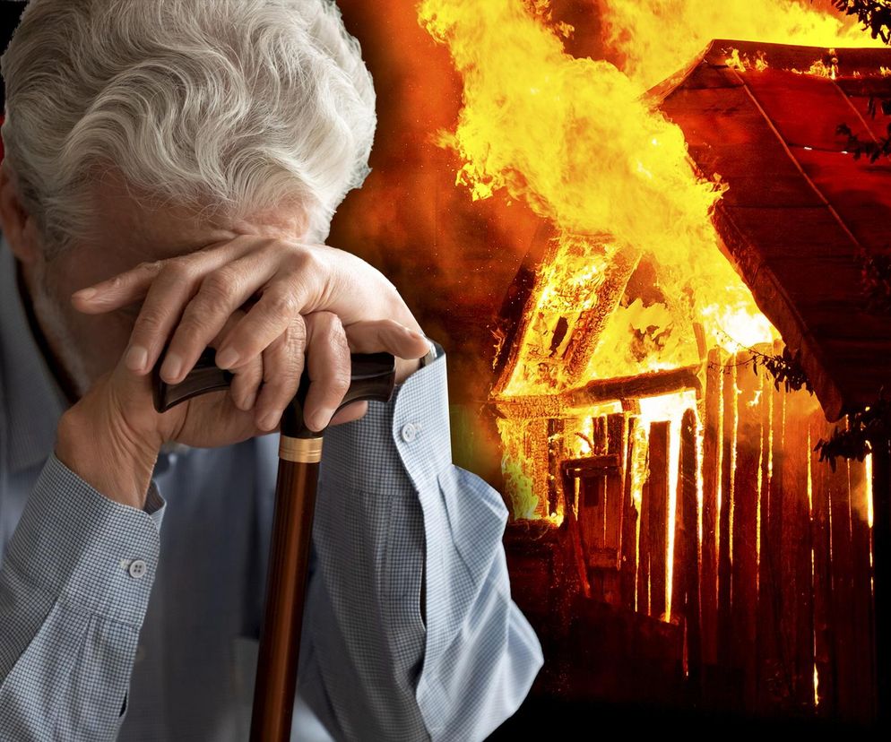 Andrzej obserwował, jak Hilary płonie żywcem. Nagle upadł na ziemię. Doznał zawału serca