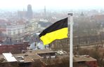 Flaga Kaszub na Górze Gradowej w Gdańsku 