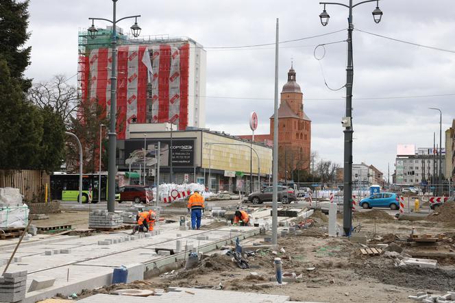 Skrzyżowanie w centrum Gorzowa