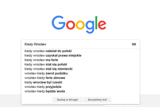 Wrocław w Google