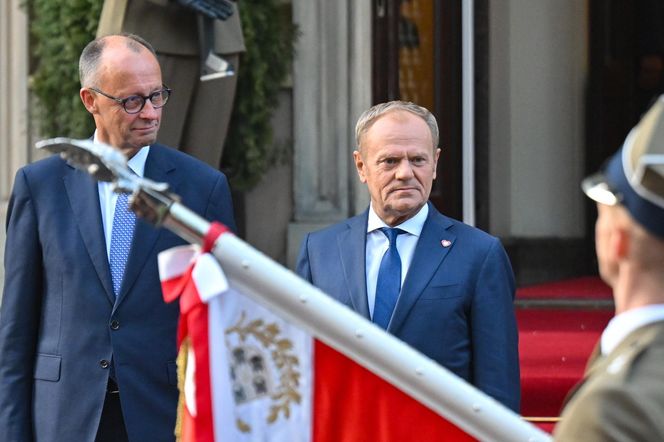 Premier Donald Tusk oraz kanclerz Niemiec Friedrich Merz