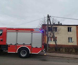 Pożar budynku socjalnego w Starachowicach