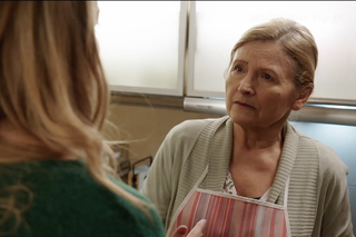 M jak miłość. Justyna (Magdalena Wieczorek), siostra Kasi, ciotka Kasi