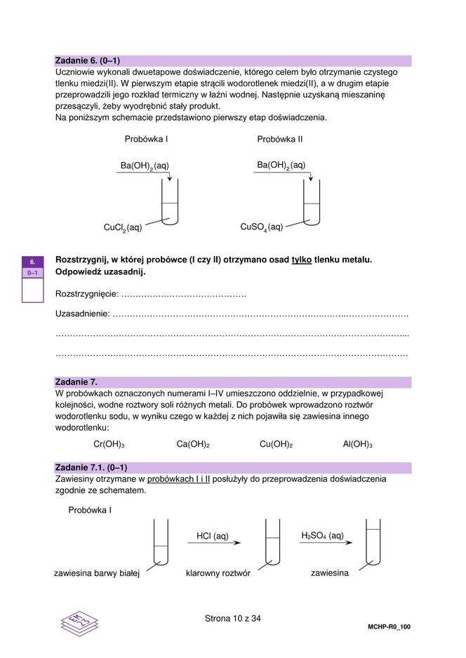 Matura 2025 chemia rozszerzona - arkusz CKE 16.05.2025 - Formuła 2023