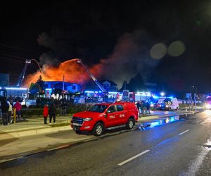 Pożar magazynu farb i lakierów przy ulicy Witosa w Kielcach