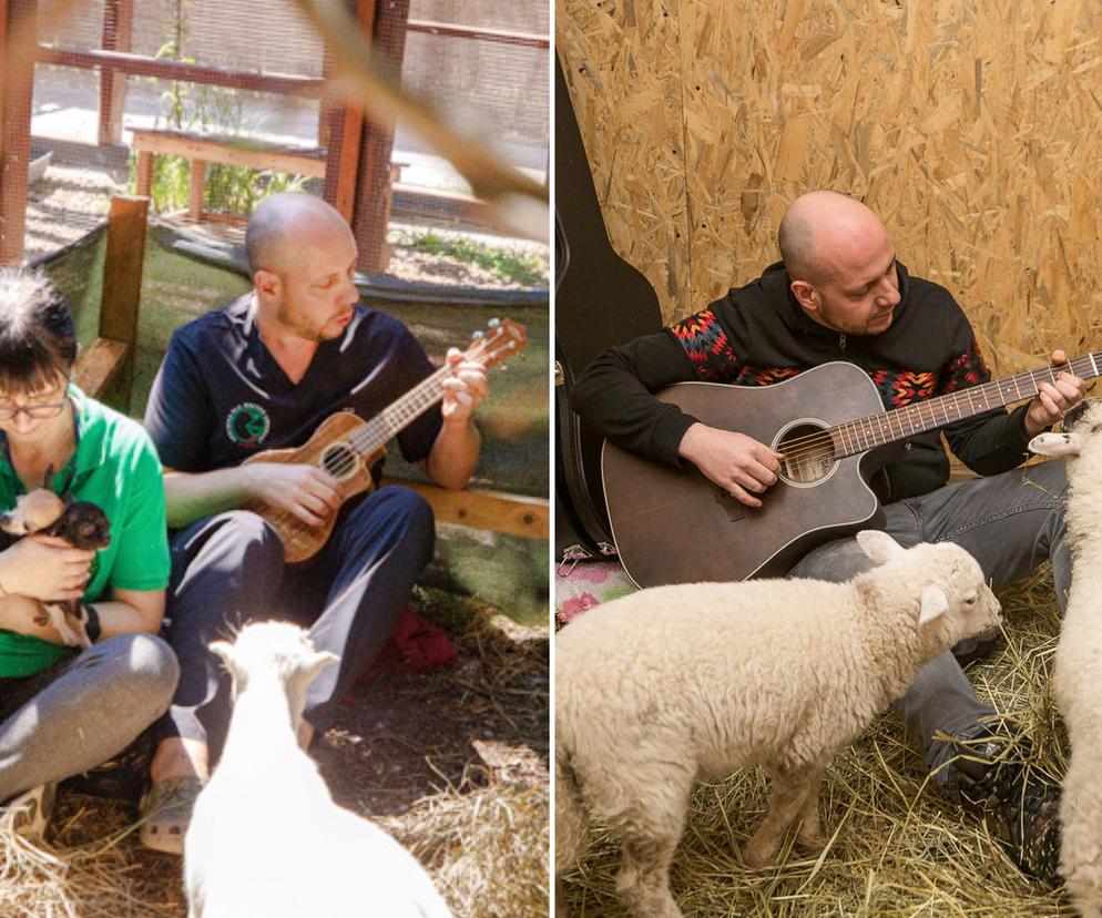 WETERYNARZ GRA NA GITARZE DLA ZWIERZAT 