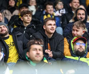 Kibice na meczu GKS Katowice - Lech Poznań