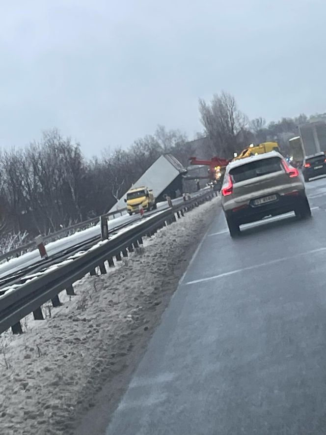 Wypadek na S1 w Sosnowcu