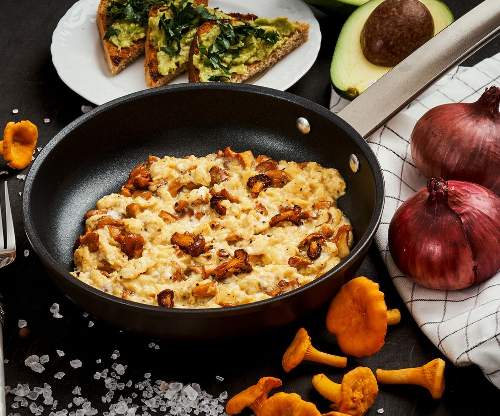 Jajecznica z kurkami: dobry przepis