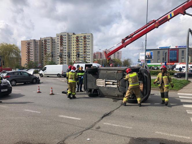 Wypadek na ul. Obotryckiej w Szczecinie