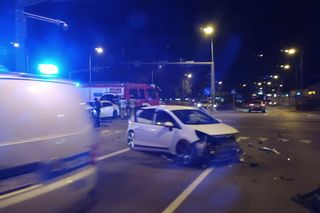 Wypadek na skrzyżowaniu ulic Wernera i Malczewskiego