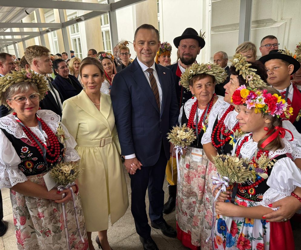 Opolszczyzna na Dożynkach Prezydenckich. KGW Puszyna oczarowało Pierwszą Damę