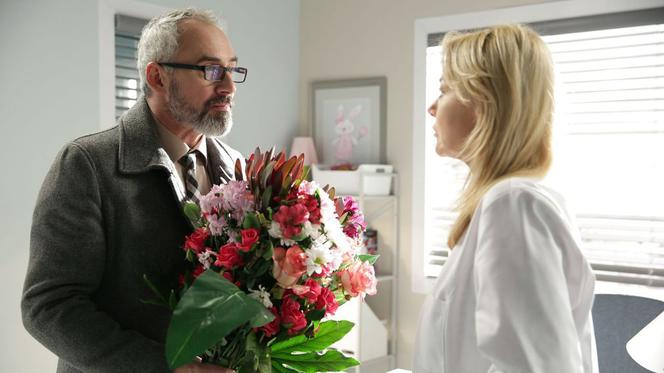 M jak miłość odc. 1504. Adam Werner (Jacek Kopczyński), Agata (Katarzyna Kwiatkowska)