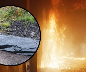 Śmierć w płomieniach w Chotyłowie. Strażacy znaleźli ciało mężczyzny. Zginął na miejscu
