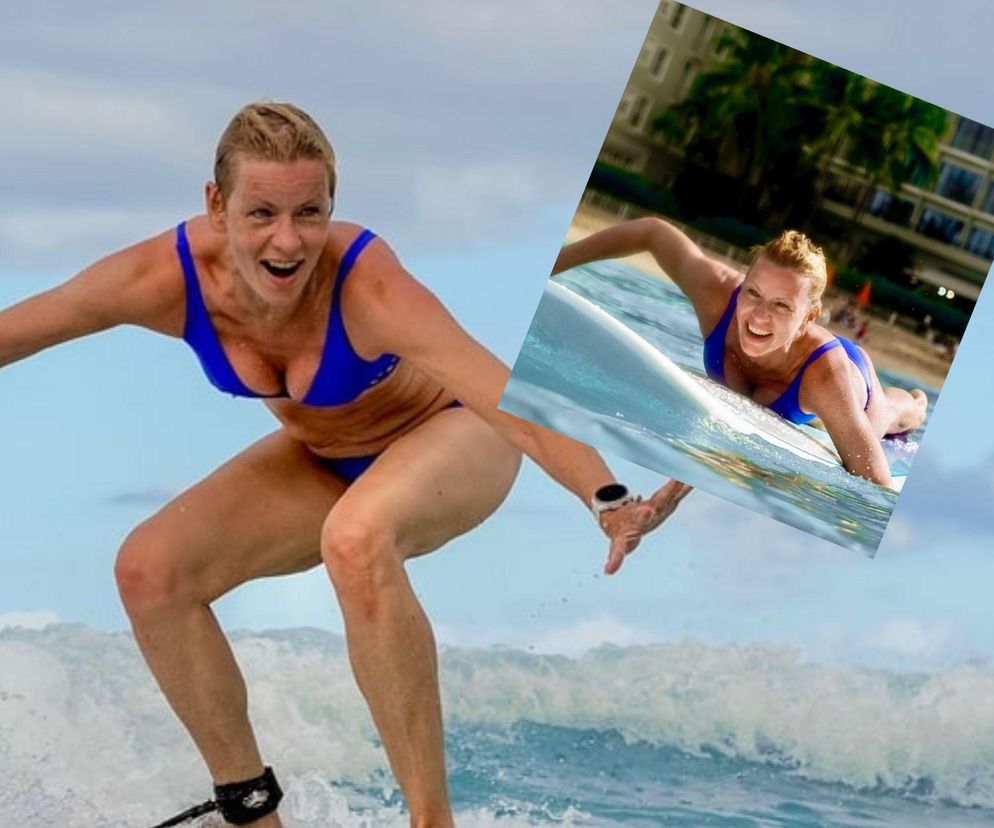 Hawaje, bikini i fale! Anita Werner zaskoczyła odważnym hobby