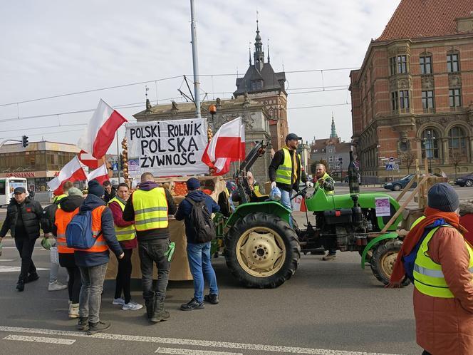 Rolnicy na ulicach Gdńska