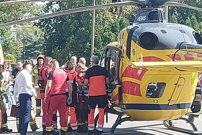 Chłopiec spadł z balkonu w Bielsku-Białej. Lądował LPR