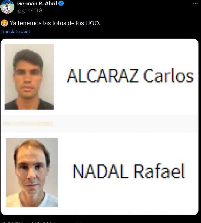 Tak na stronie Igrzysk wyglądają Carlos Alcaraz i Rafael Nadal